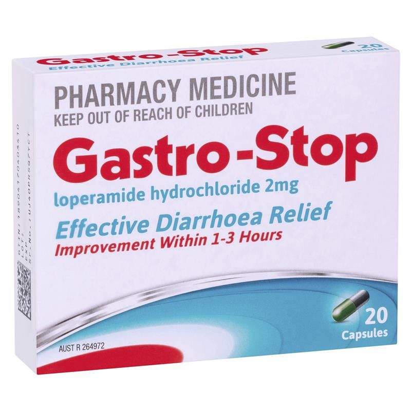 GastroStop (Loperamide) 2mg 20 Capsules