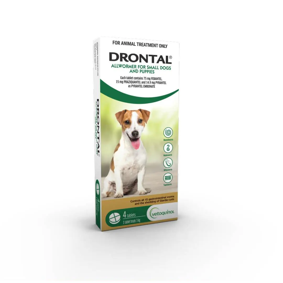 Drontal Allwormer Tablets < 3kg Small Dog and Puppy