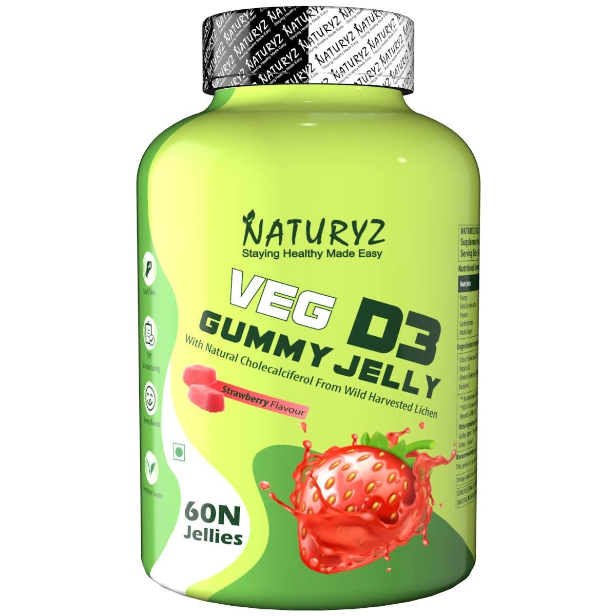 Naturyz Vitamin D3 Gummy Jelly x 60 Gummies