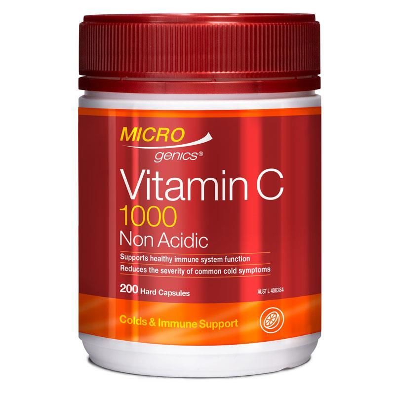 Microgenics Vitamin C 1000 Non Acidic 200 Capsules
