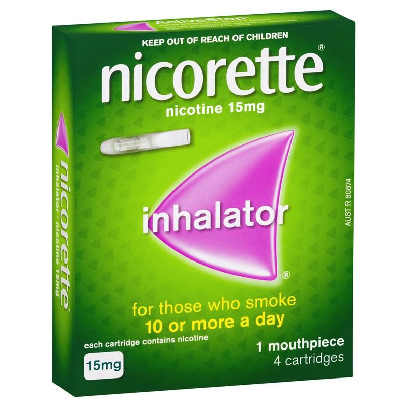 Nicorette Quit Smoking Nicotine Inhalator 4 Pack