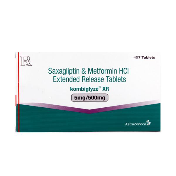 Kombiglyze XR (Saxagliptin and Metformin) 5mg/500mg 28 Tablets gallery image
