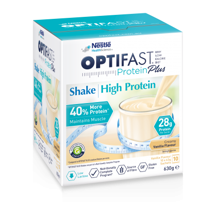 OPTIFAST PROTEIN PLUS SHAKE VANILLA 63G X 10 SACHETS gallery image